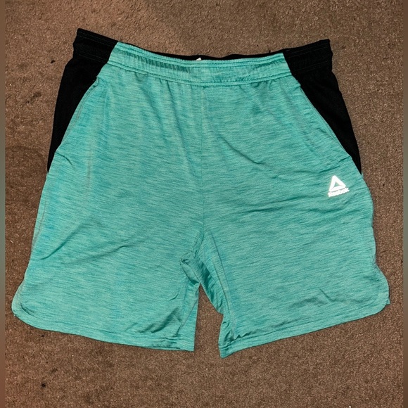 Reebok Men's Teal and Black Shorts size 2XL - Picture 1 of 4